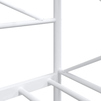 Day Bed without Mattress White 80x200 cm Steel