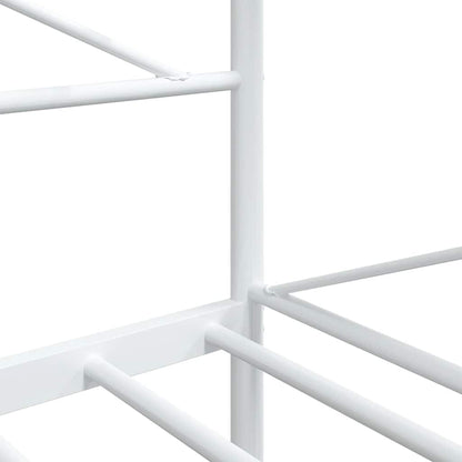 Day Bed without Mattress White 100x200 cm Steel