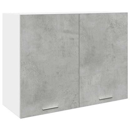 7 Piece Bathroom Furniture Set Lyon Concrete Grey Engineered Wood