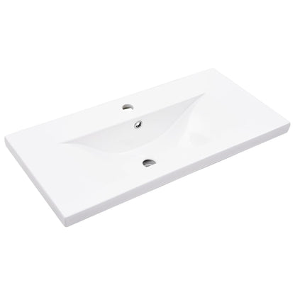 Bathroom Sink Cabinet with Built-in Basin Concrete Grey