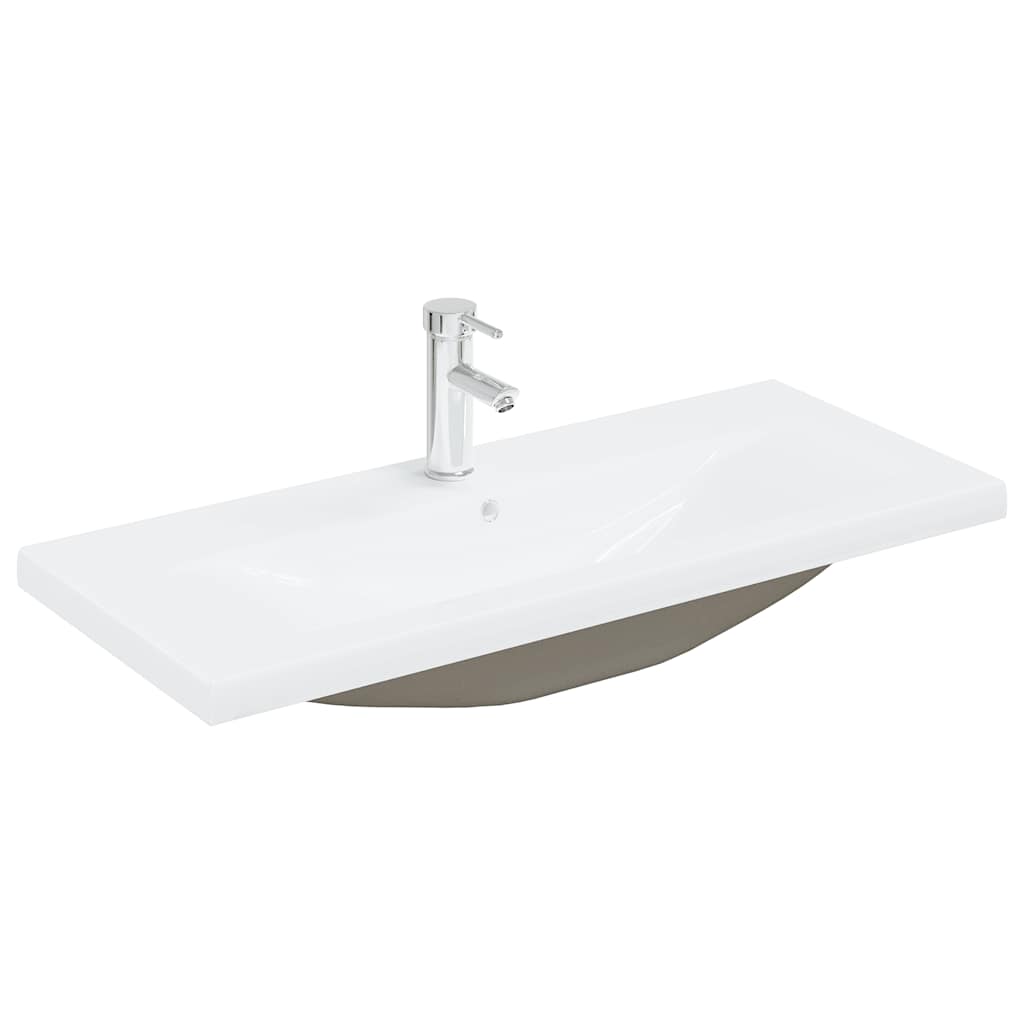 3 Piece Bathroom Furniture Set Concrete Grey Engineered Wood
