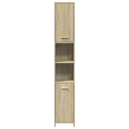 3 Piece Bathroom Furniture Set Sonoma Oak Engineered Wood