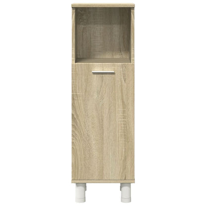 3 Piece Bathroom Furniture set Sonoma Oak Engineered Wood