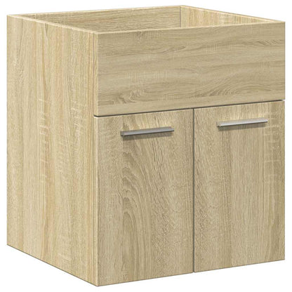 2 Piece Bathroom Furniture Set Sonoma Oak Engineered Wood