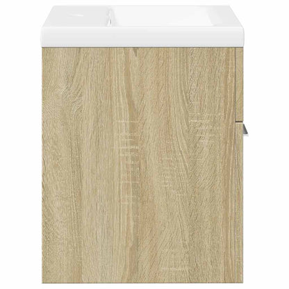 2 Piece Bathroom Furniture Set Sonoma Oak Engineered Wood