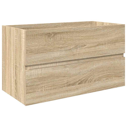 3 Piece Bathroom Furniture Set Sonoma Oak Engineered Wood