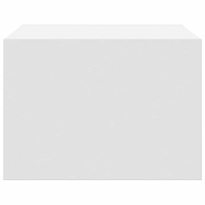 Wall-mounted Bedside Cabinets with LED Lights 2 pcs White