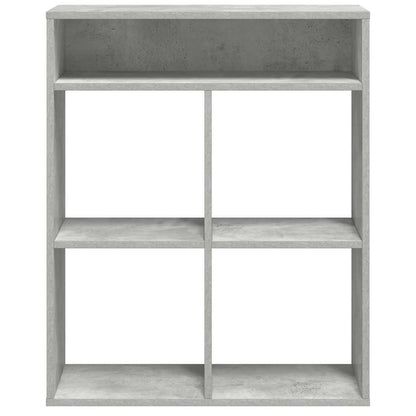 Book Cabinet Concrete Grey 66x31x80 cm Engineered Wood