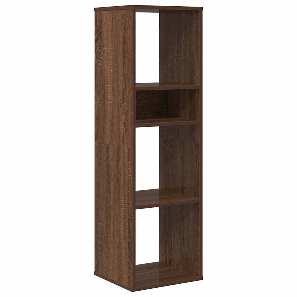 Book Cabinet Brown Oak 34x31x112 cm Engineered Wood