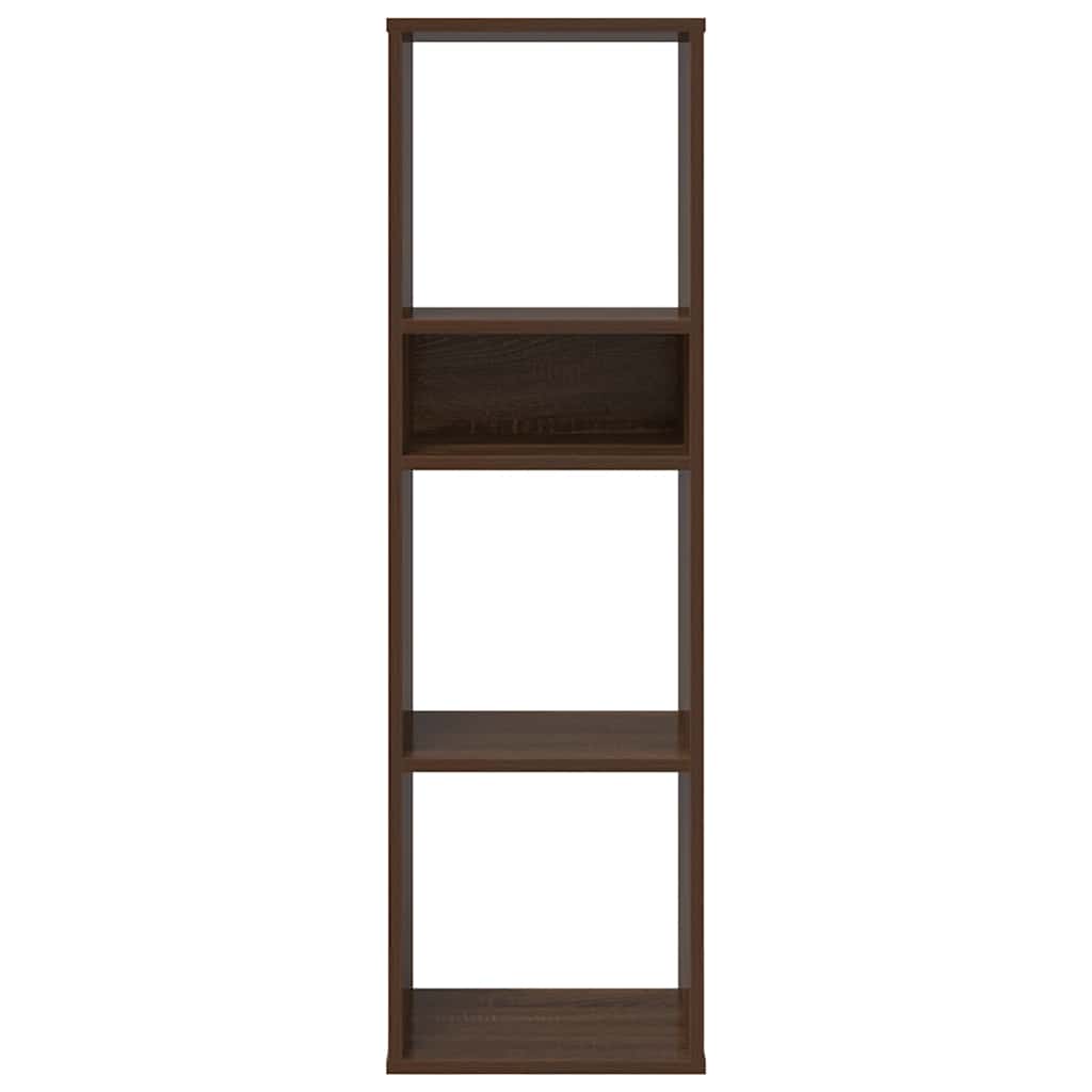 Book Cabinet Brown Oak 34x31x112 cm Engineered Wood