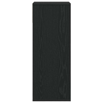 Book Cabinet Black 34x31x80 cm Engineered Wood
