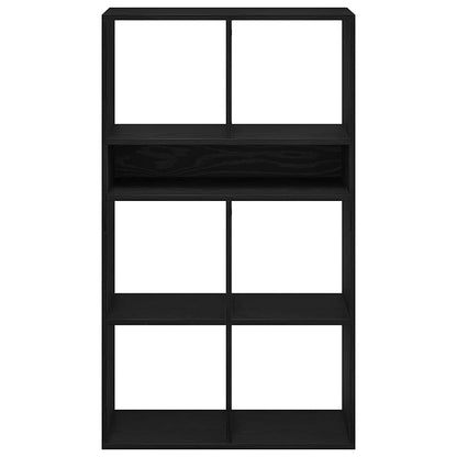 Book Cabinet Black 66x31x112 cm Engineered Wood