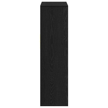 Book Cabinet Black 66x31x112 cm Engineered Wood