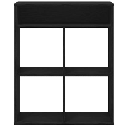 Book Cabinet Black 66x31x80 cm Engineered Wood