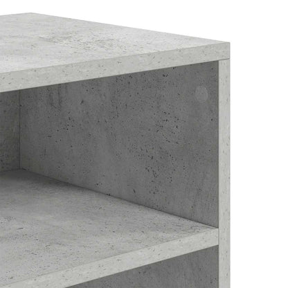 Book Cabinet Concrete Grey 60x30x71.5 cm Engineered Wood