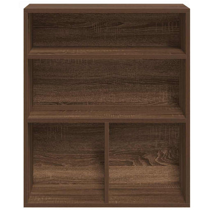 Book Cabinet Brown Oak 60x30x71.5 cm Engineered Wood