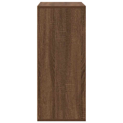 Book Cabinet Brown Oak 60x30x71.5 cm Engineered Wood