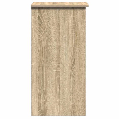 Desk with Shelves Sonoma Oak 84x40x78 cm Engineered Wood