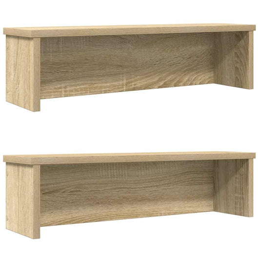 Kitchen Racks Stackable 2 pcs Sonoma Oak 60x15x16 cm
