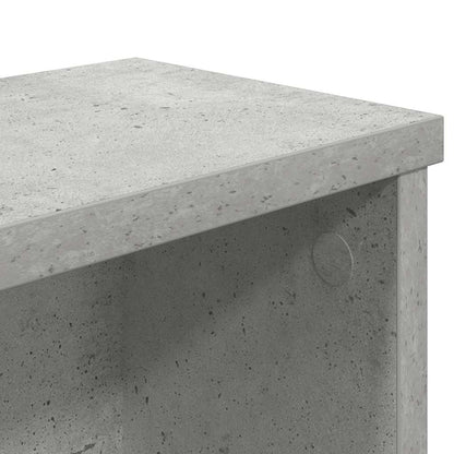 Kitchen Rack Stackable Concrete Grey 60x15x16 cm Engineered Wood