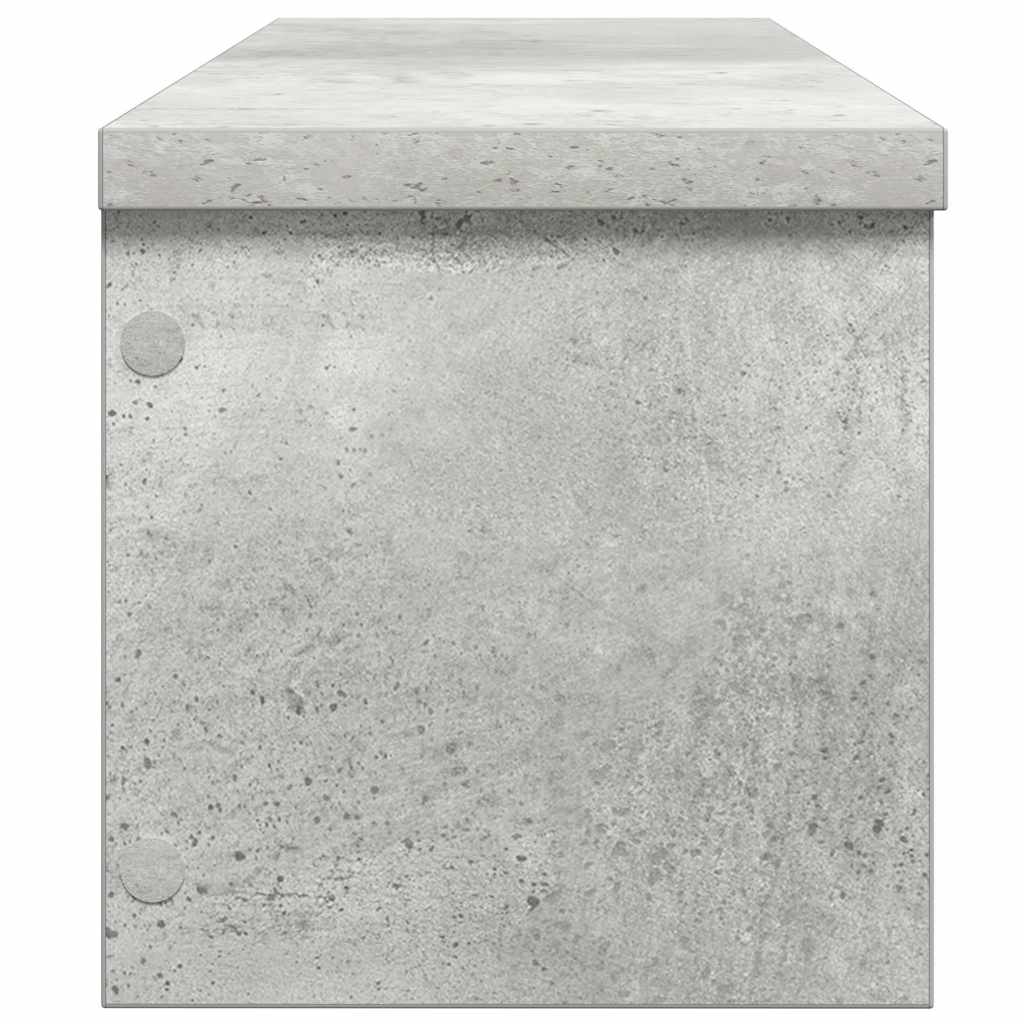 Kitchen Racks Stackable 2 pcs Concrete Grey 60x15x16 cm