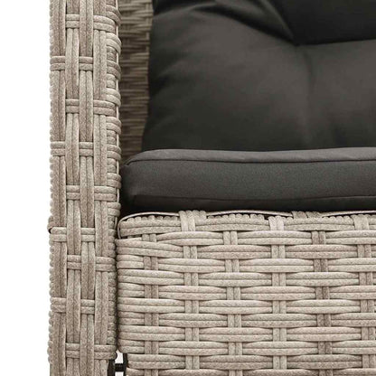 Garden Sofa Set 6 pcs Light grey and dark grey Poly Rattan
