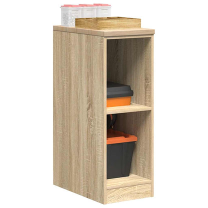 Garage Storage Cabinet Sonoma Oak 30x51x85 cm Solid Wood Pine