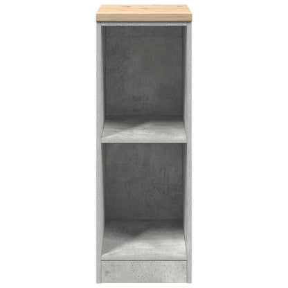 Garage Storage Cabinet Concrete Grey 30x51x85 cm Solid Wood Pine