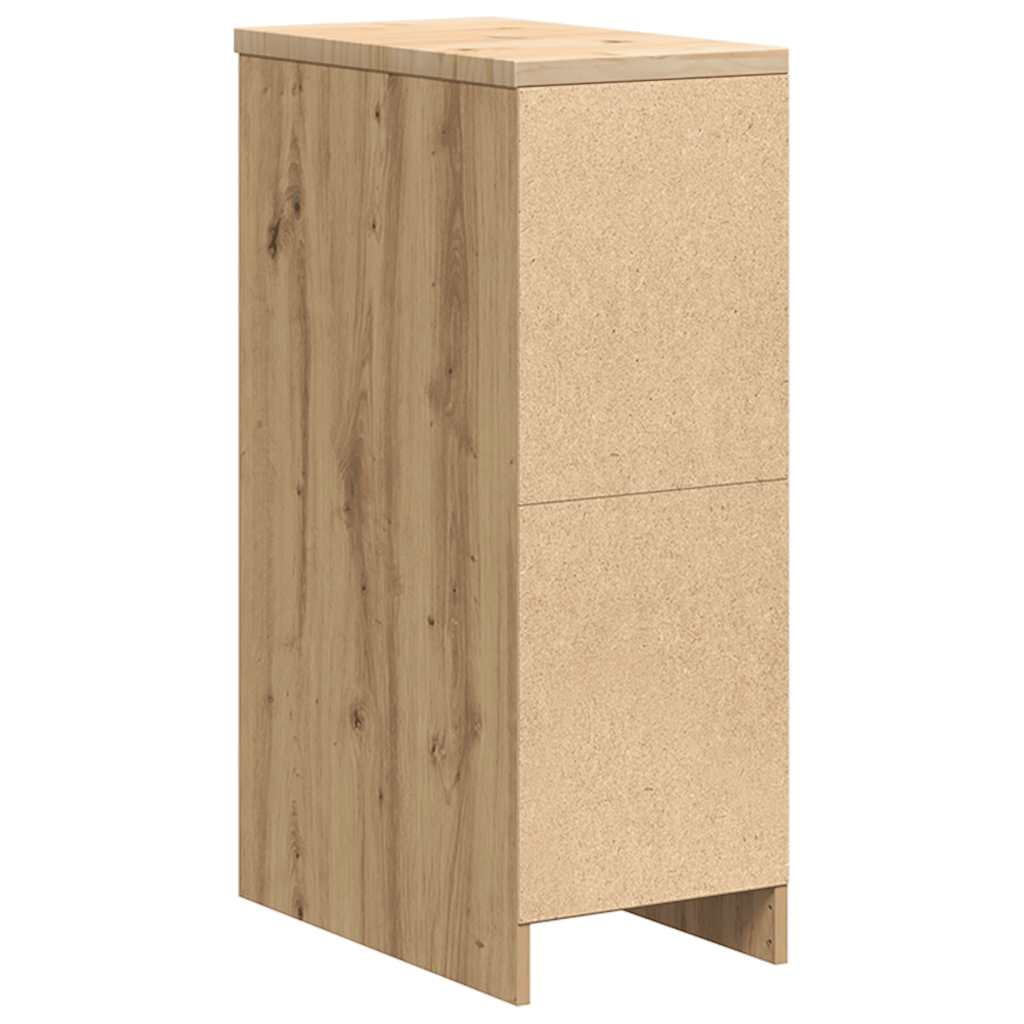 Garage Storage Cabinet Artisan Oak 30x51x85 cm Solid Wood Pine