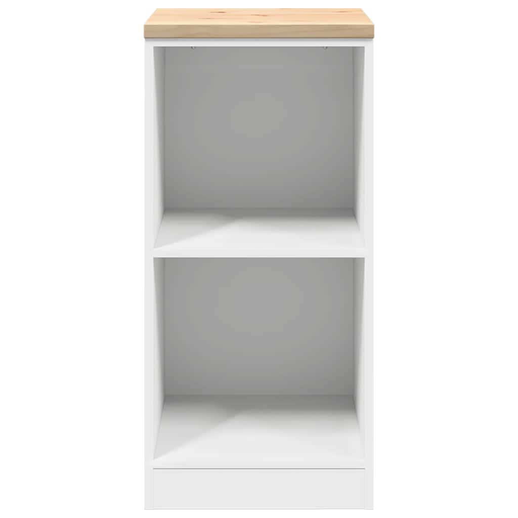Garage Storage Cabinet White 40x51x85 cm Solid Wood Pine