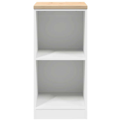 Garage Storage Cabinet White 40x51x85 cm Solid Wood Pine