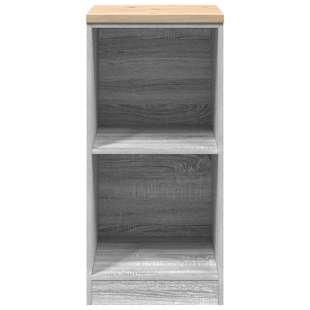 Garage Storage Cabinet Grey Sonoma 40x51x85 cm Solid Wood Pine
