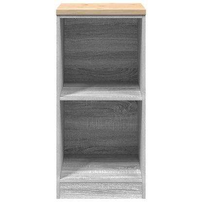 Garage Storage Cabinet Grey Sonoma 40x51x85 cm Solid Wood Pine