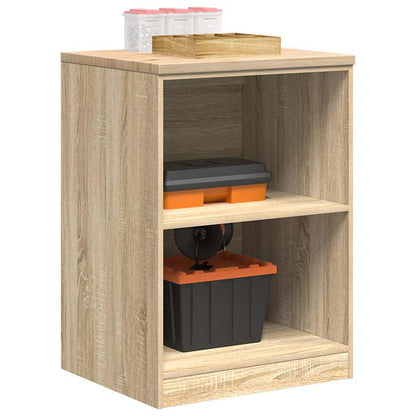 Garage Storage Cabinet Sonoma Oak 60x51x85 cm Solid Wood Pine