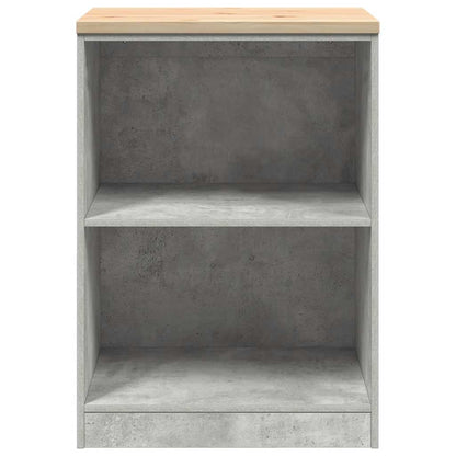 Garage Storage Cabinet Concrete Grey 60x51x85 cm Solid Wood Pine