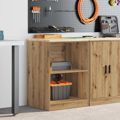 Garage Storage Cabinet Artisan Oak 60x51x85 cm Solid Wood Pine