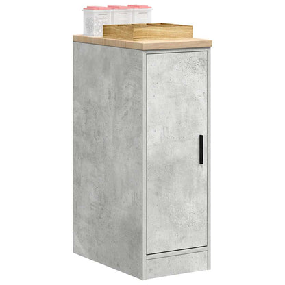 Garage Storage Cabinet Concrete Grey 30x51x85 cm Solid Wood Pine