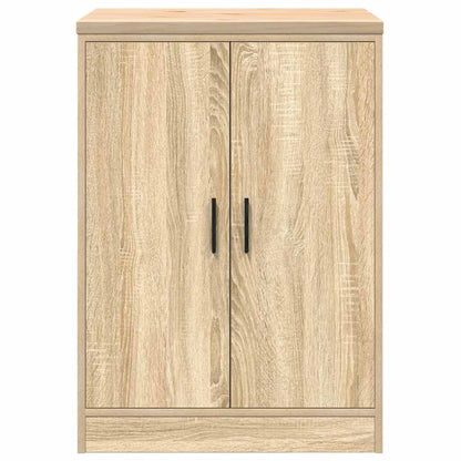 Garage Storage Cabinet Sonoma Oak 60x51x85 cm Solid Wood Pine