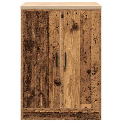 Garage Storage Cabinet Old Wood 60x51x85 cm Solid Wood Pine