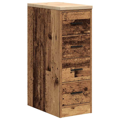 Garage Storage Cabinet Old Wood 30x51x85 cm Solid Wood Pine
