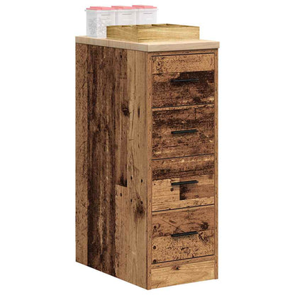 Garage Storage Cabinet Old Wood 30x51x85 cm Solid Wood Pine