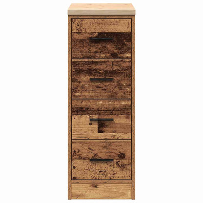 Garage Storage Cabinet Old Wood 30x51x85 cm Solid Wood Pine