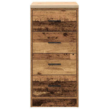 Garage Storage Cabinet Old Wood 40x51x85 cm Solid Wood Pine