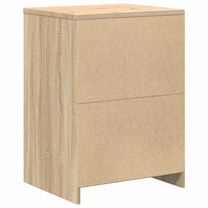 Garage Storage Cabinet Sonoma Oak 60x51x85 cm Solid Wood Pine