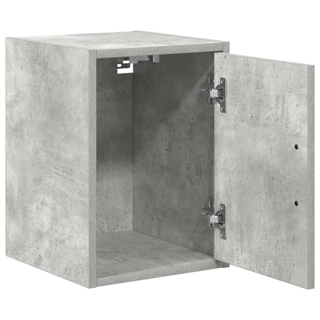 Garage Wall Cabinet Concrete Grey Engineered Wood