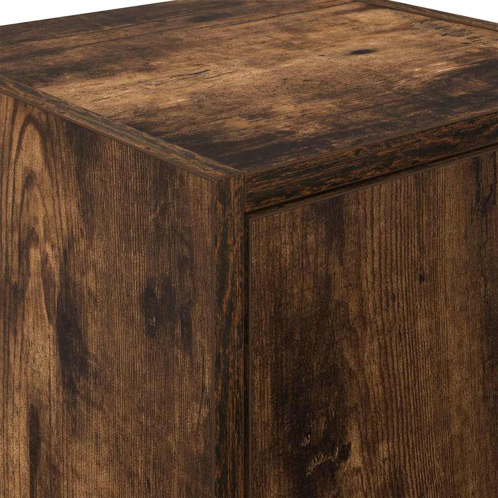 Garage Wall Cabinets 2 pcs Smoked Oak Engineered Wood