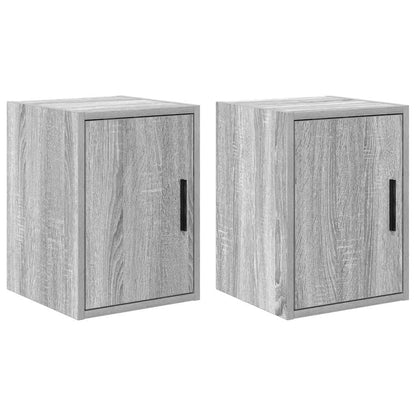 Garage Wall Cabinets 2 pcs Grey Sonoma Engineered Wood