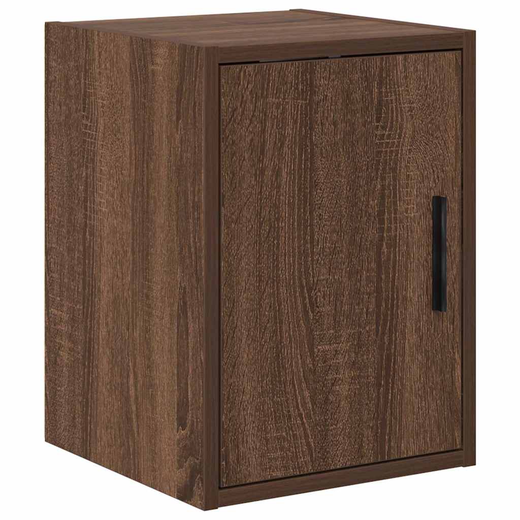 Garage Wall Cabinet Brown Oak Engineered Wood