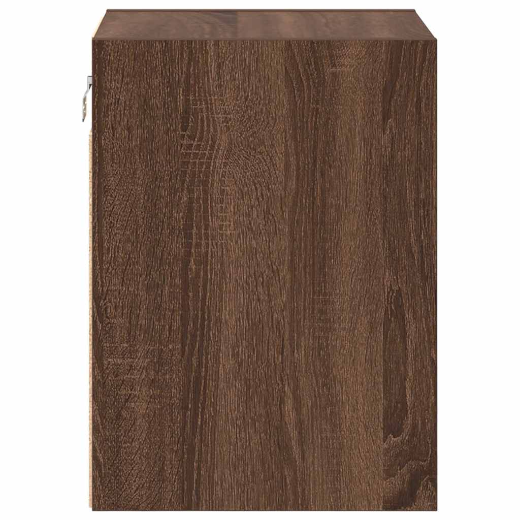 Garage Wall Cabinets 2 pcs Brown Oak Engineered Wood
