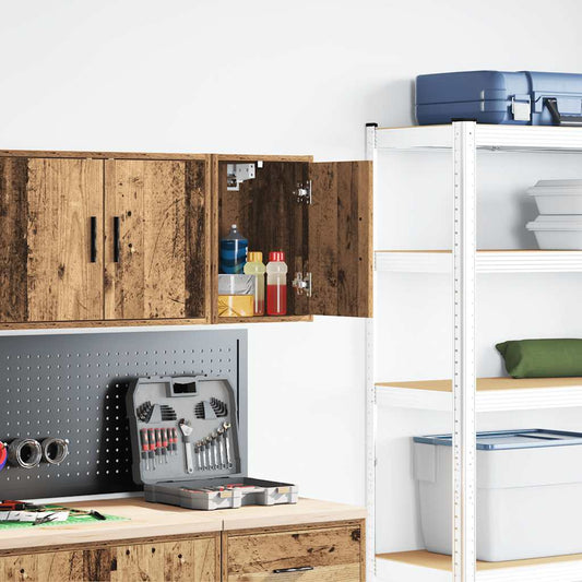 Garage Wall Cabinet Old Wood Engineered Wood